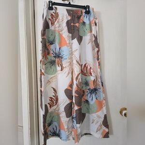 Floral Wide-Leg Pants